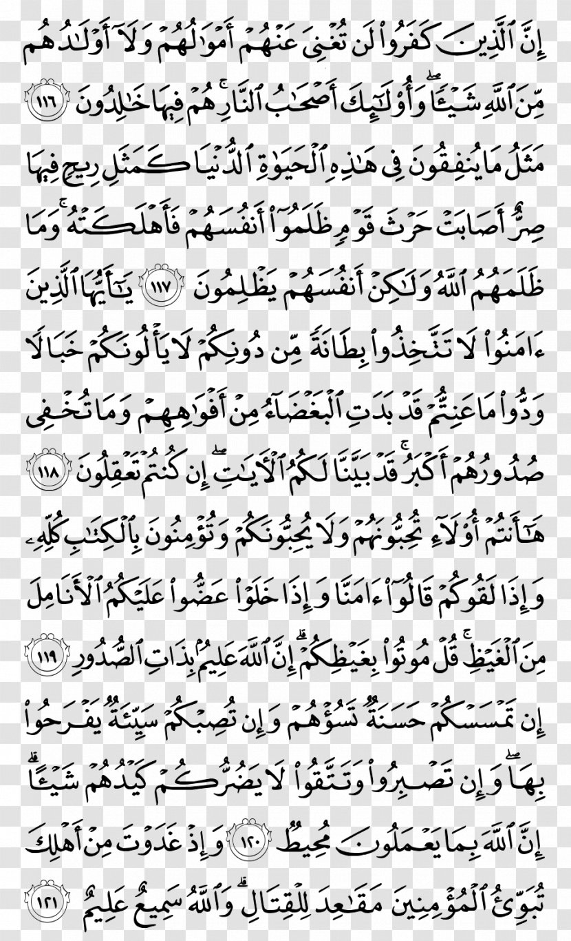 Quran Surah Al Imran Islam Ayah - Calligraphy Transparent PNG