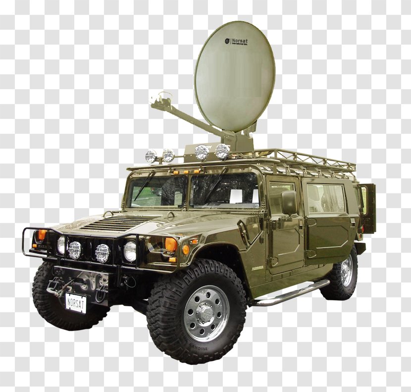 Humvee Very-small-aperture Terminal Car Norsat Aerials - Military Vehicle Transparent PNG