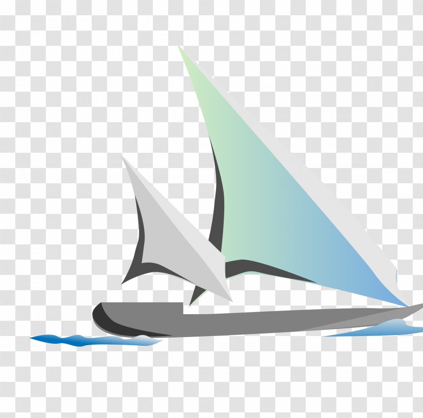 Vector Blue Smooth Sailing - Fish Transparent PNG