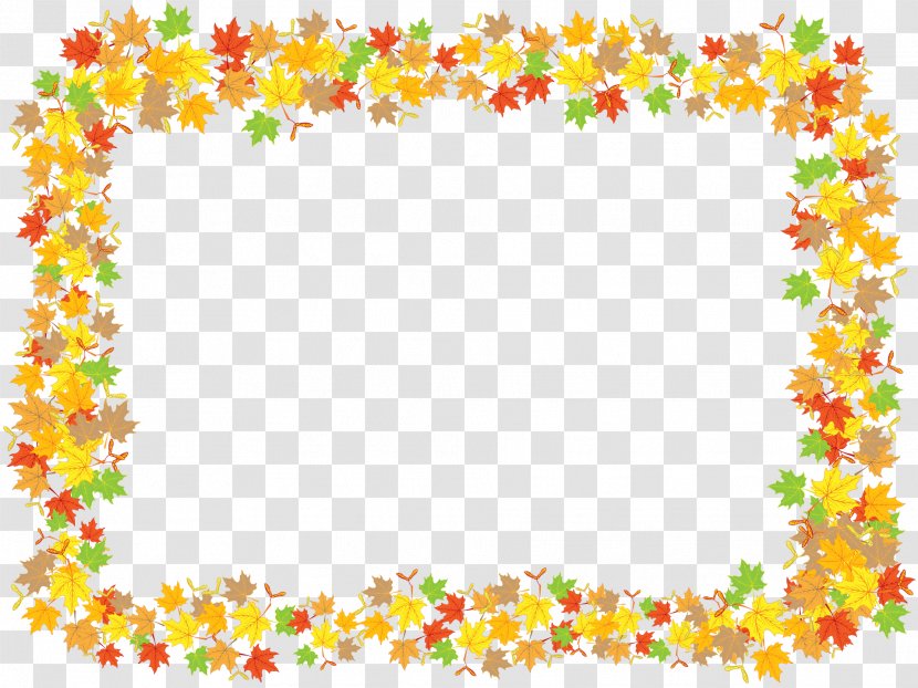 Maple Leaf Picture Frames Clip Art - Autumn Color - Frame Transparent PNG