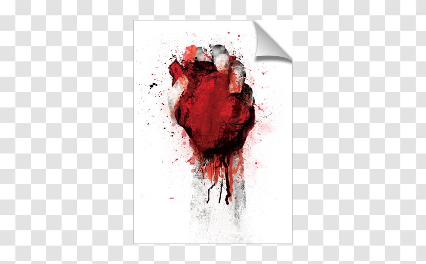 Blood Heart Hand Drawing - Product Transparent PNG