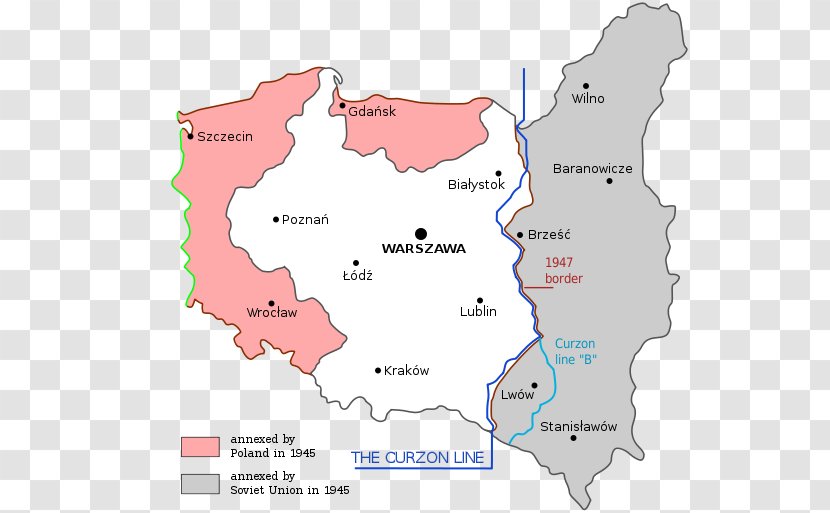 Curzon Line World War II Poland Recovered Territories Zakerzonia - History - Winston Churchill Transparent PNG