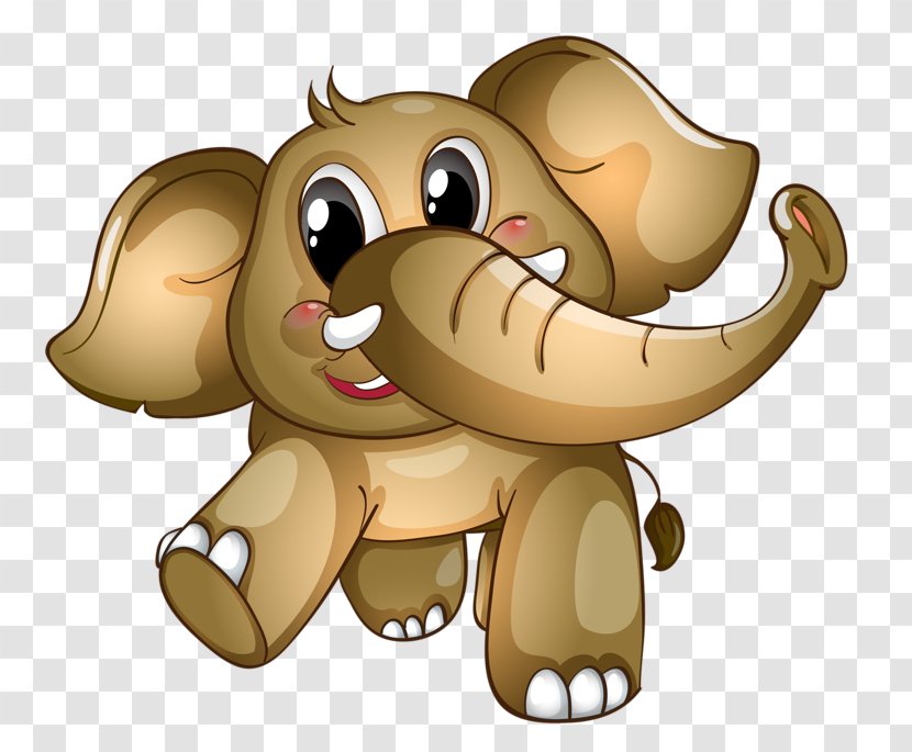 Elephant Cartoon Illustration - Carnivoran - Cute Little Transparent PNG