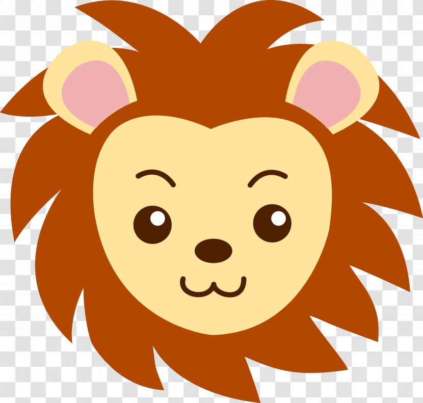 Lion Cuteness Clip Art - Dog Like Mammal - Head Cliparts Transparent PNG