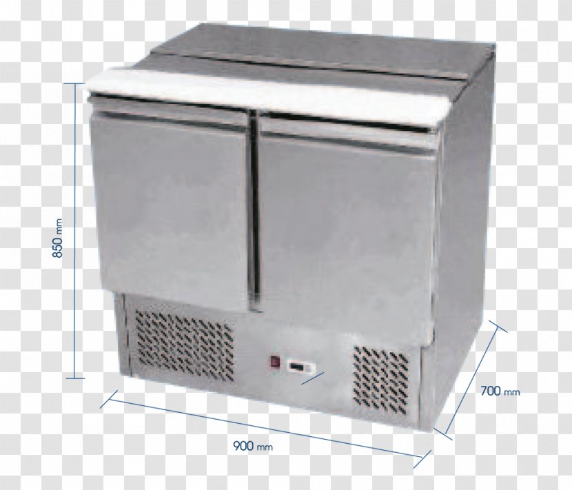 Saladette Table Gastronorm Sizes Stainless Steel Refrigeration - Small Appliance Transparent PNG