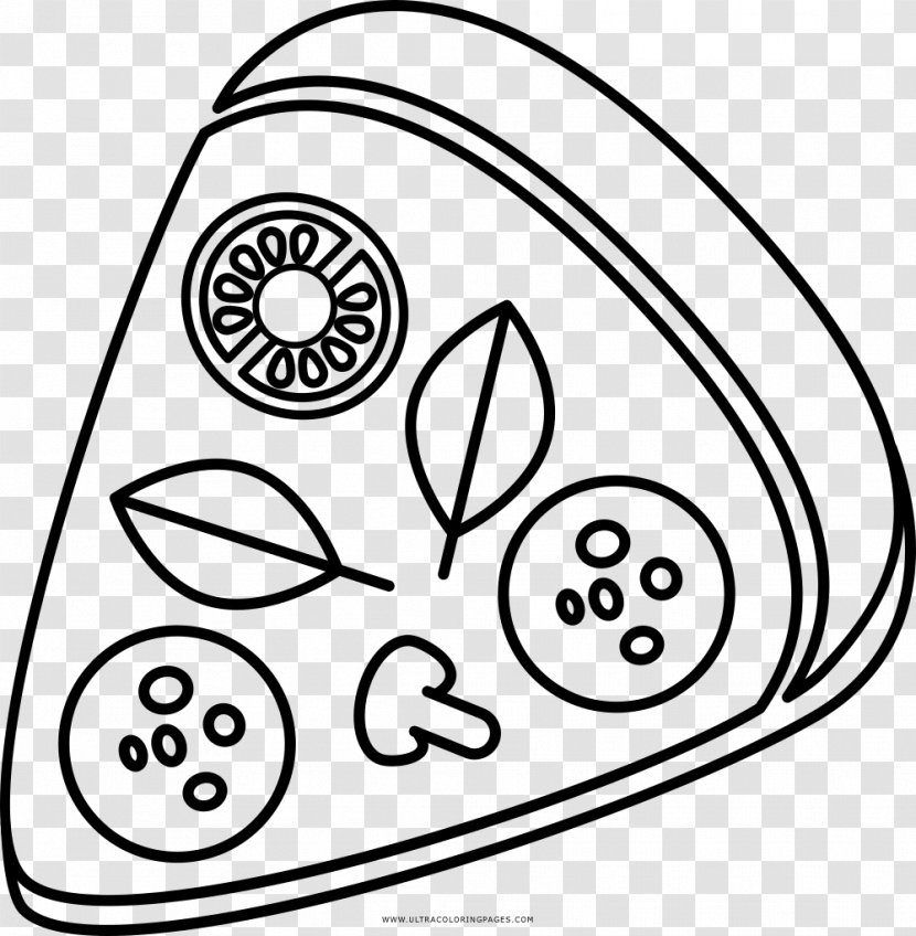 Pizza Italian Cuisine Drawing Coloring Book - Delivery - Posters Transparent PNG