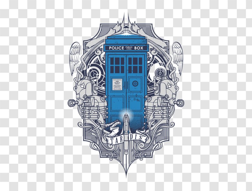 The Doctor T-shirt TARDIS Tenth Jelly Babies - Who Police Box Transparent PNG