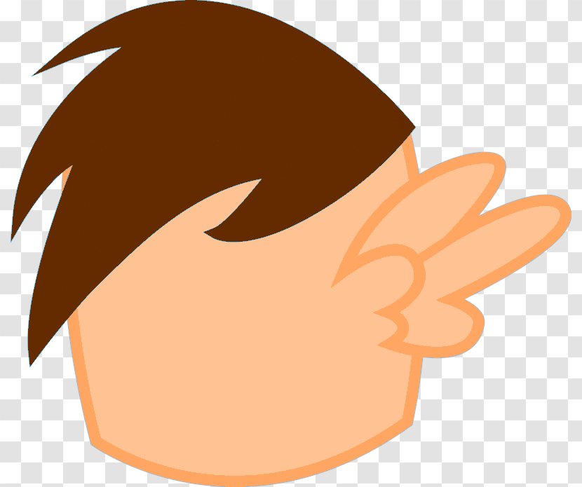 Nose Forehead Thumb Line Clip Art - Wing Transparent PNG