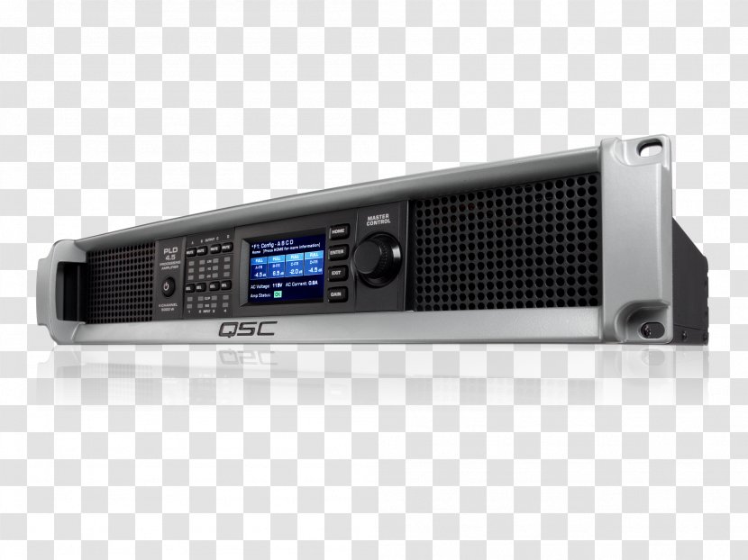 Electronics QSC Audio Products Power Amplifier Programmable Logic Device - Loudspeaker Enclosure Transparent PNG