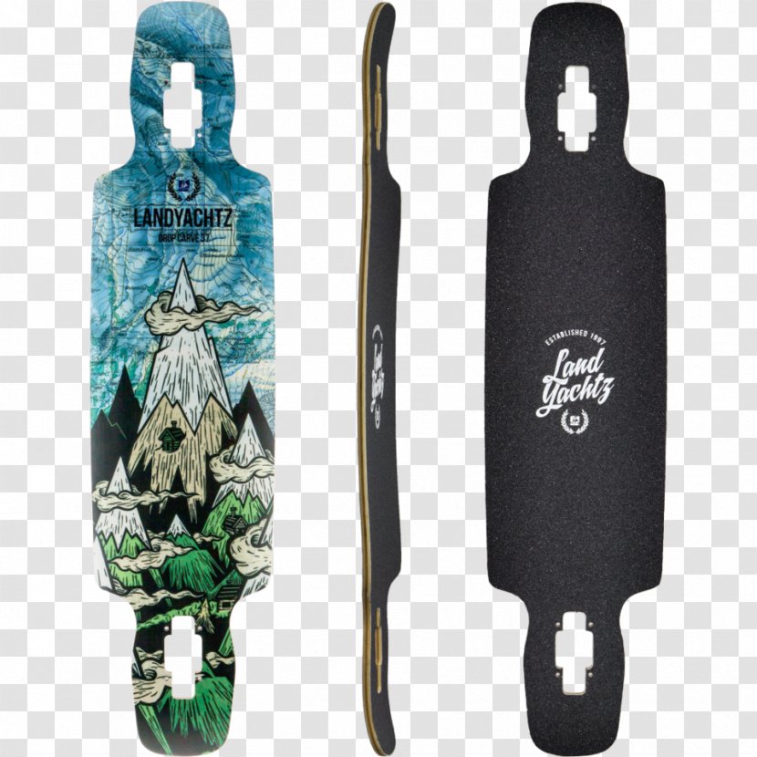 Longboard Skateboarding Carved Turn Landyachtz Drop Carve - Skateboard Transparent PNG