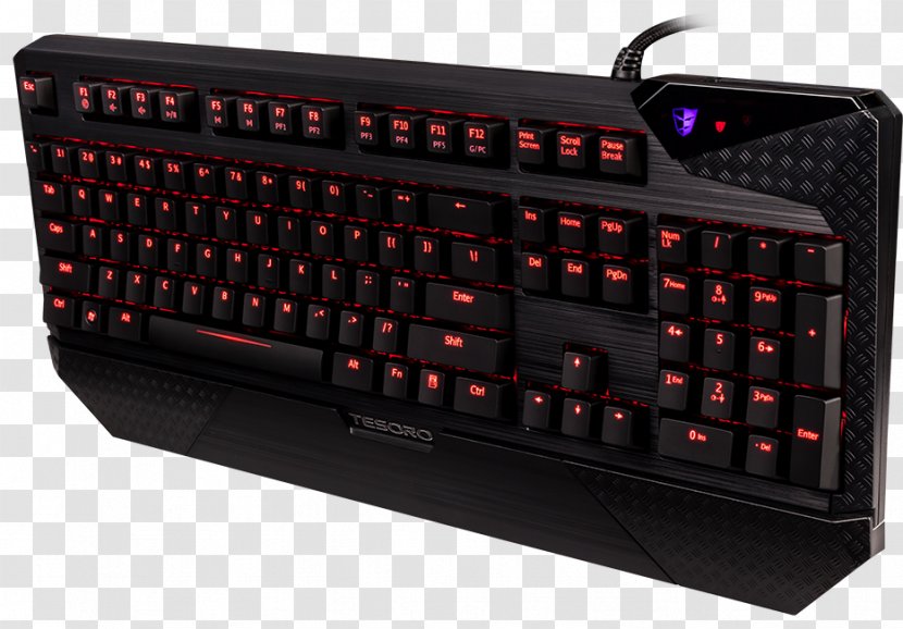 Computer Keyboard TESORO Gaming Mouse TS-H2L Keypad Backlight LED-backlit LCD - Rollover - Gild Tesoro Transparent PNG