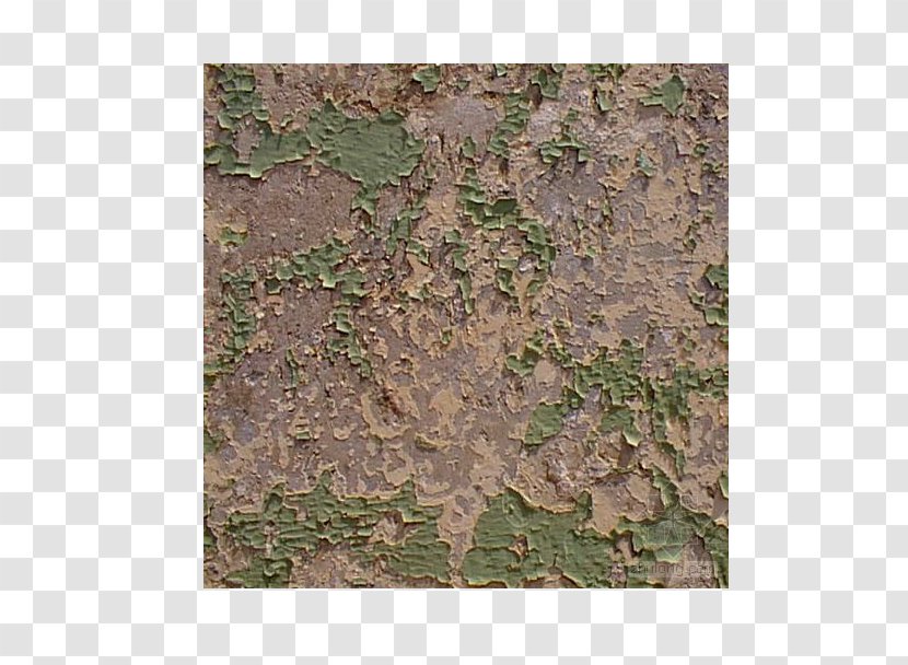 Wall Texture Mapping Painting - Old Chipped Paint Green Background With Yellow Surface Transparent PNG