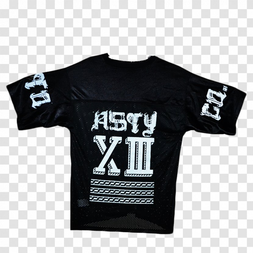 T-shirt Logo Sleeve Outerwear - Black Transparent PNG