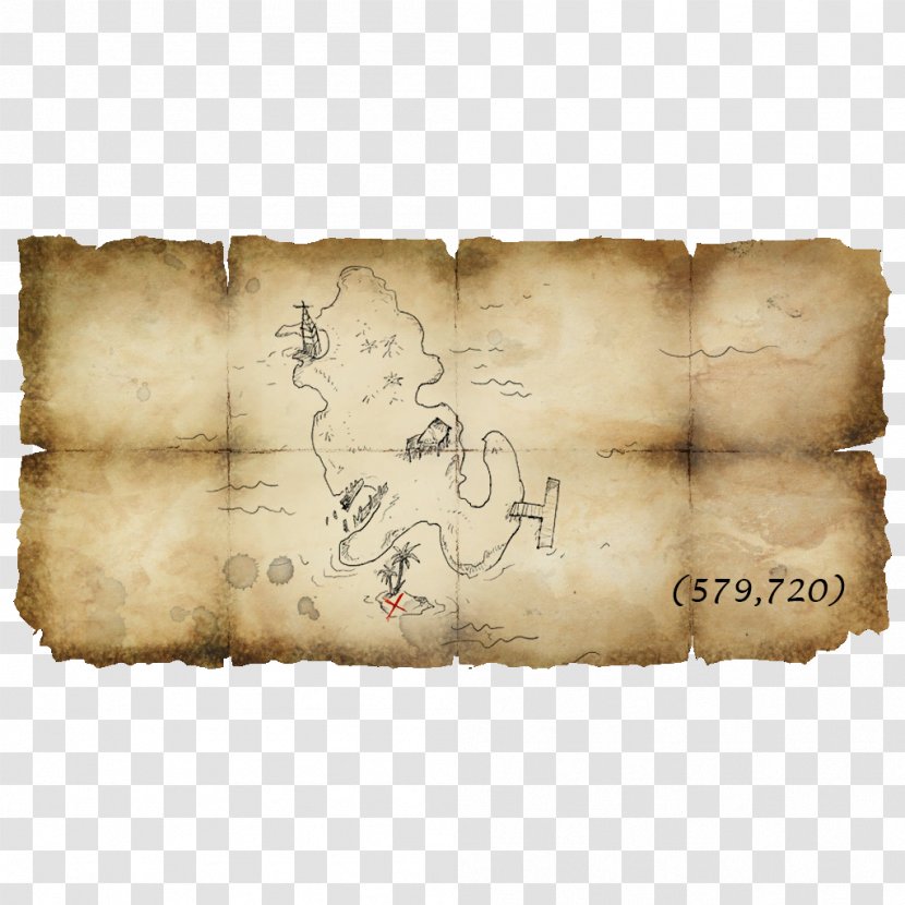 Assassin's Creed IV: Black Flag San Andrés Treasure Map - Hunting Transparent PNG