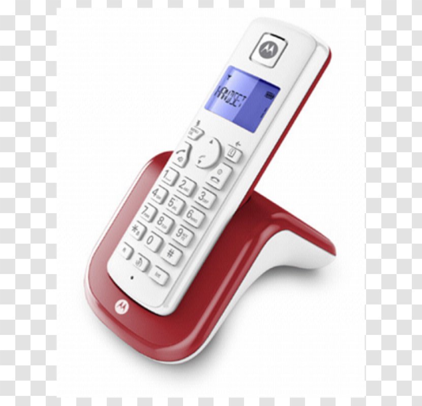 Feature Phone Mobile Phones Motorola Telephone Digital Enhanced Cordless Telecommunications - Handsfree Transparent PNG