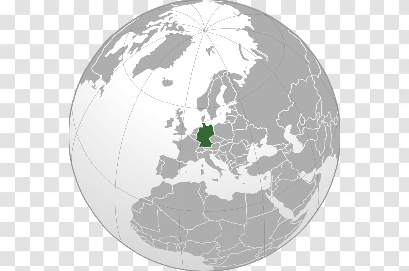 Globe Europe Earth Map Projection Orthographic - Sphere - Greater Germanic Reich Transparent PNG