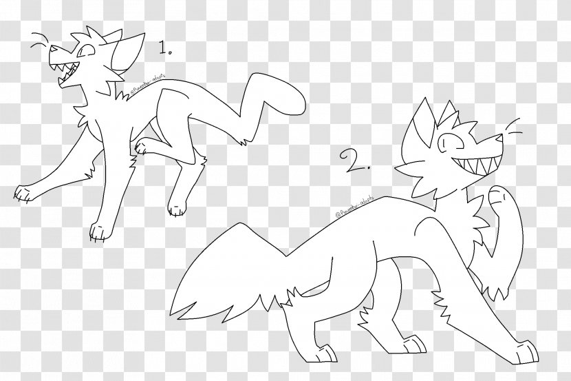 Carnivora Mammal Line Art Sketch - Cartoon - Crazy Cat Transparent PNG