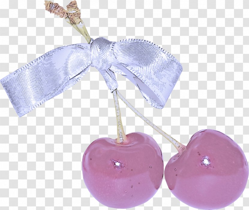 Violet Purple Lilac Pink Heart - Cherry Ornament Transparent PNG