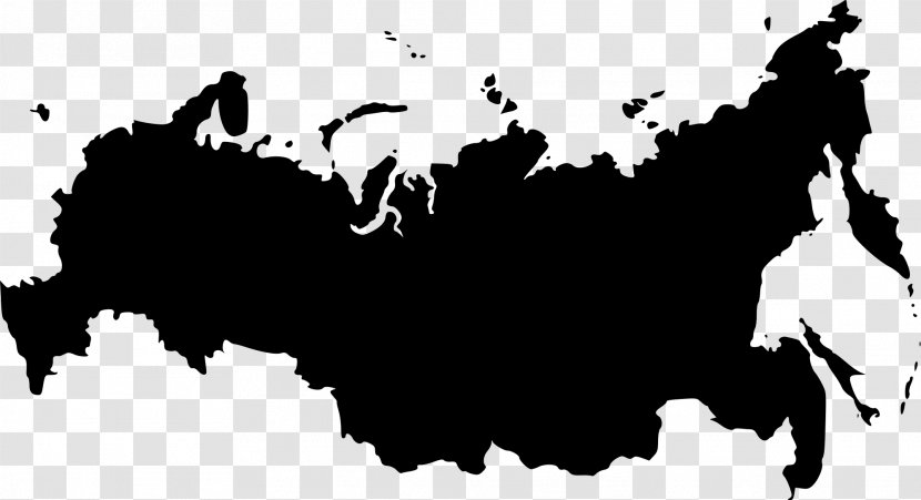 Russia Blank Map Clip Art - Vector - Russian Transparent PNG