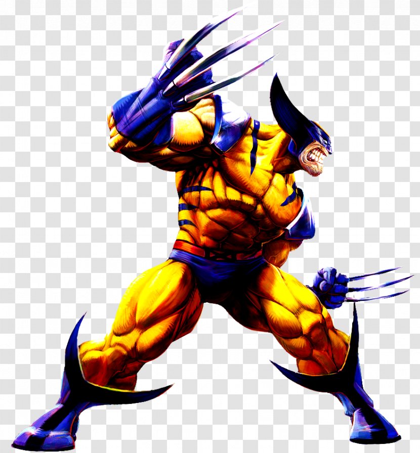 Wolverine Marvel Vs. Capcom 2: New Age Of Heroes Ryu Spider-Man - Action Figure - Image Transparent PNG