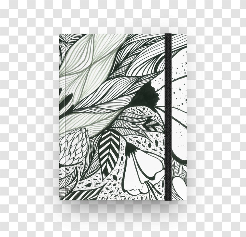 Drawing Art Black And White Quadro Interior Design Services - Nature - Notebook Transparent PNG