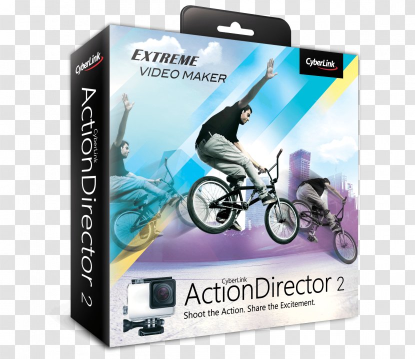 Blu-ray Disc Video Editing Software CyberLink PowerDirector Computer - Getintopc - Brand Transparent PNG