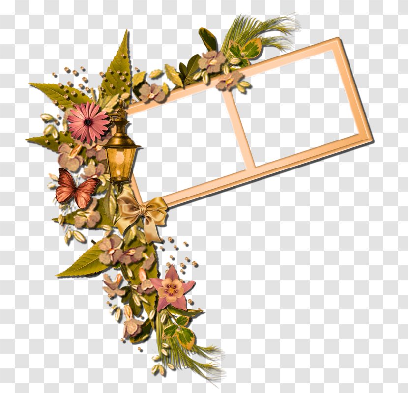 Picture Frame Autumn - Floral Design Transparent PNG