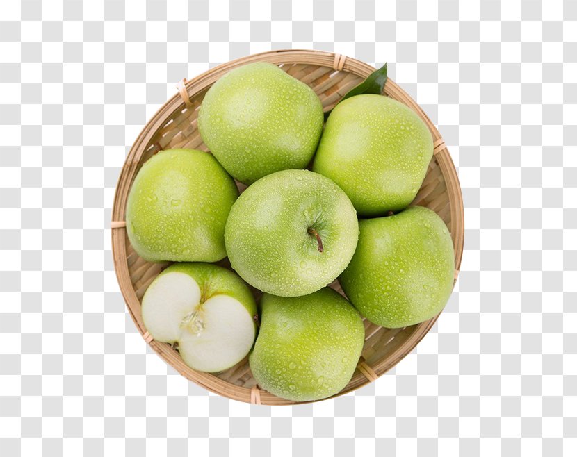 Apple Auglis Image Resolution Template - Superfood - A Basket Of Green Apples Transparent PNG
