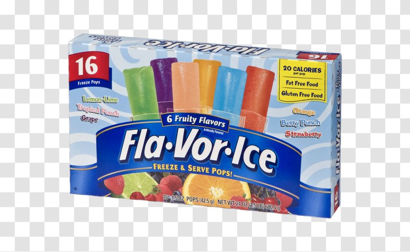 Ice Pop Italian Fla-Vor-Ice Flavor Freezie - Flavorice Transparent PNG