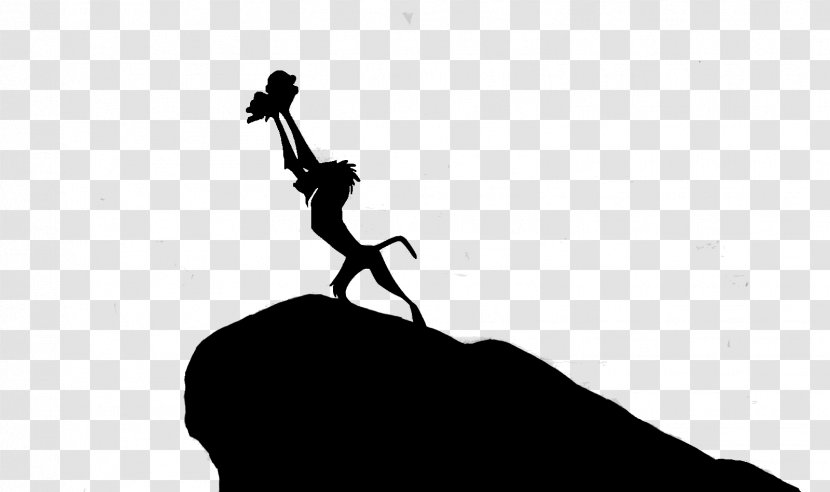 Simba Mufasa Rafiki Nala The Lion King - Jumping - Stencil Transparent PNG