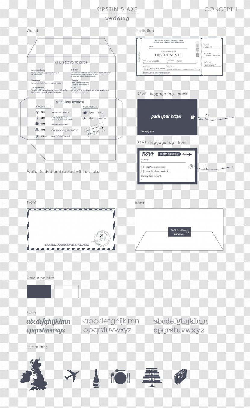 Wedding Invitation Paper Map Boarding Pass - Reception - Plane Thicket Transparent PNG