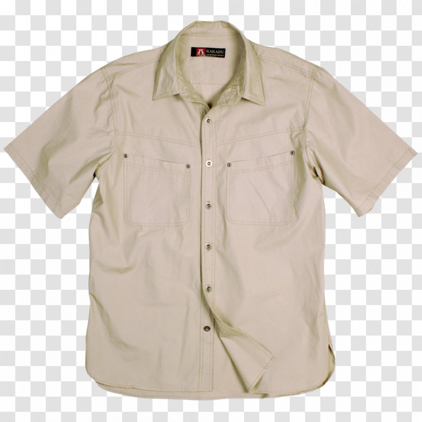 Shirt Bone Blouse Kakadu Button - Beige Transparent PNG