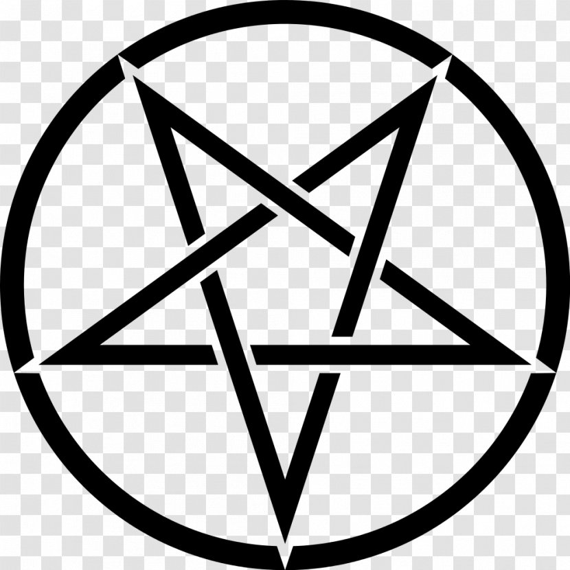 Church Of Satan Pentagram Pentacle Sigil Baphomet Satanism - Monochrome Photography - Symbol Transparent PNG