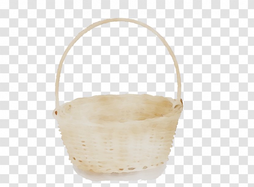 Beige Basket - White - Wedding Ceremony Supply Transparent PNG