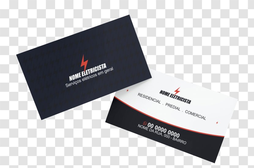 Business Cards Electrician Credit Card Visiting Electricity - Engineering Transparent PNG