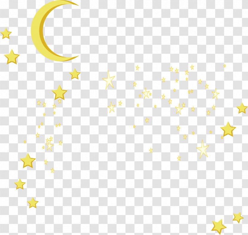 Yellow Text Star Pattern Transparent PNG