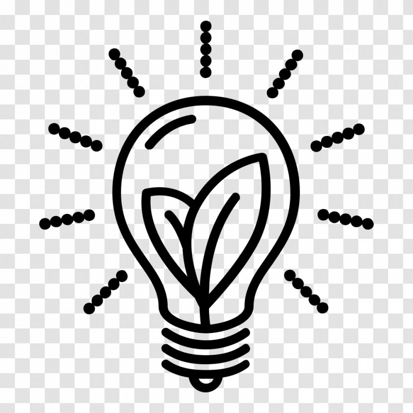 Incandescent Light Bulb Symbol Lamp - Cartoon Transparent PNG
