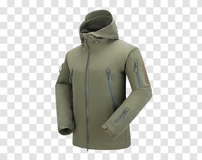 Hoodie Jacket Clothing - Zipper - Shark Skin Soft Shell Transparent PNG