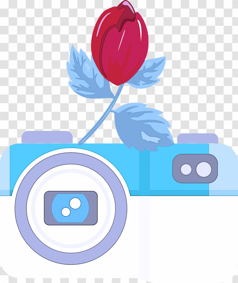 Camera Flower Transparent PNG