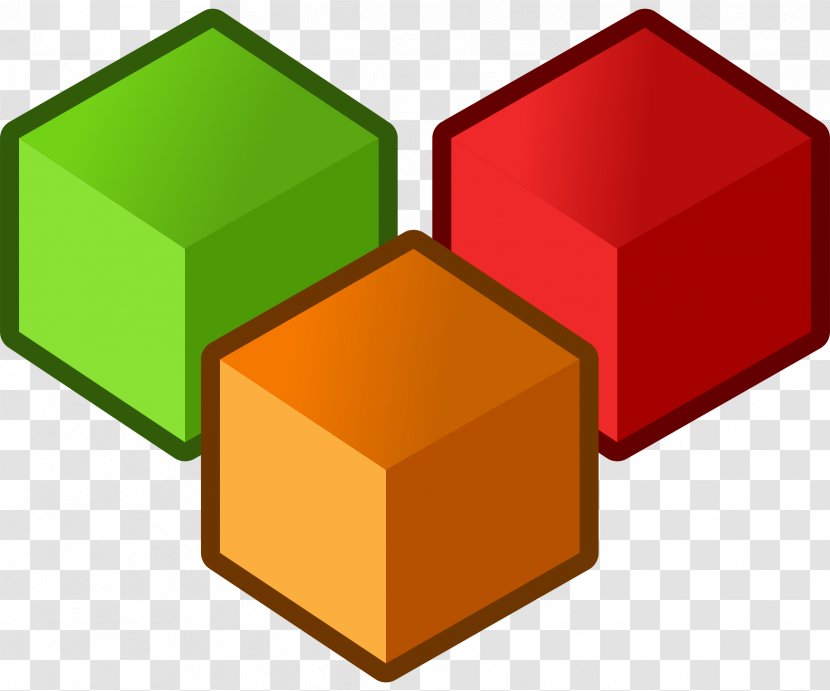 Cube Shape Clip Art - Geometry - Colored Squares Transparent PNG