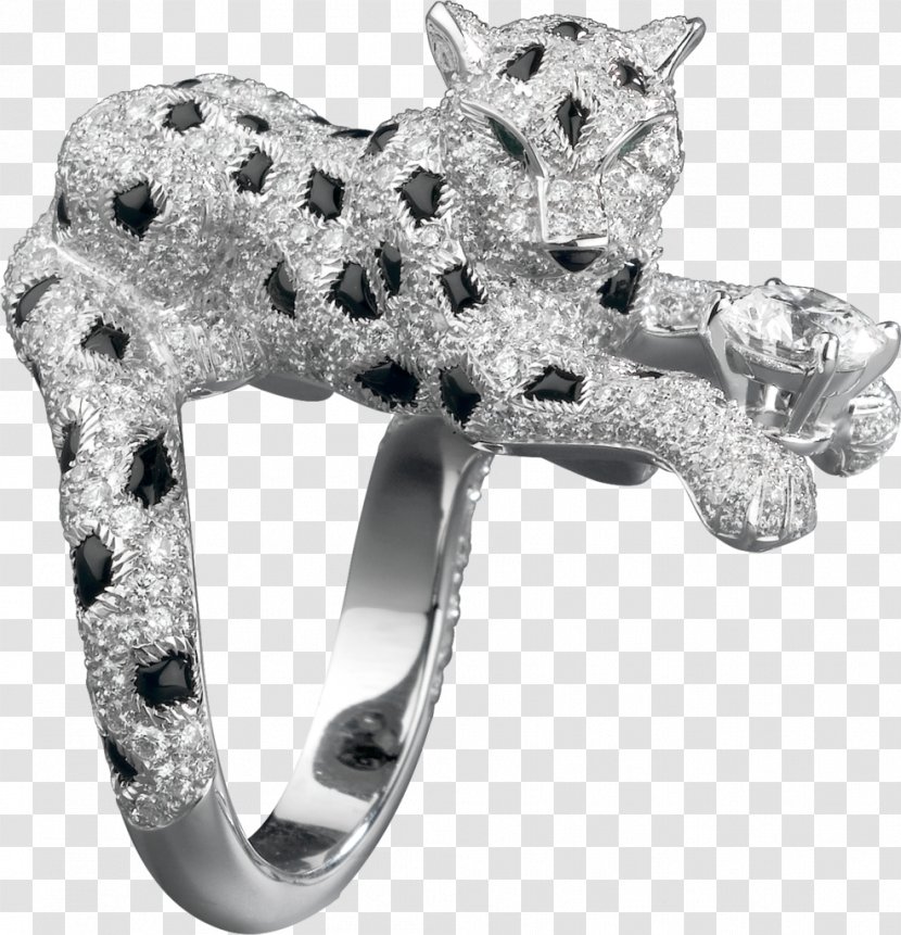 Ring Diamond Emerald Leopard Carat - Onyx Transparent PNG