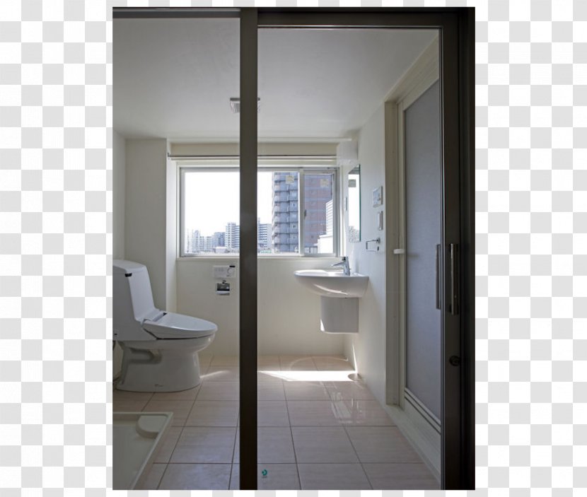 Plumbing Fixtures Bathroom Interior Design Services Glass Daylighting - Door Transparent PNG