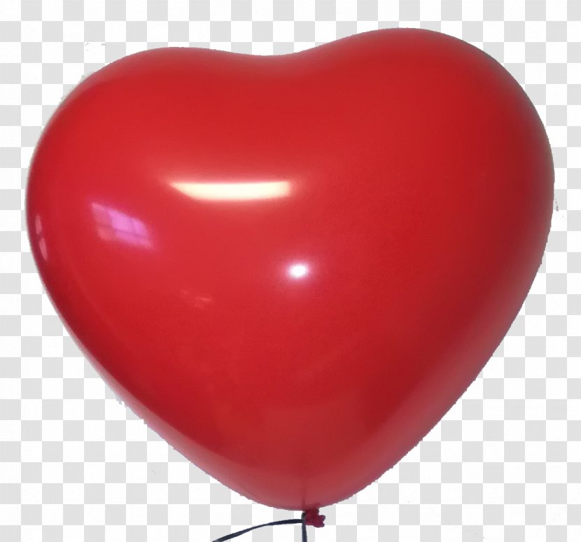 Balloon Heart - Red - Ballon Transparent PNG