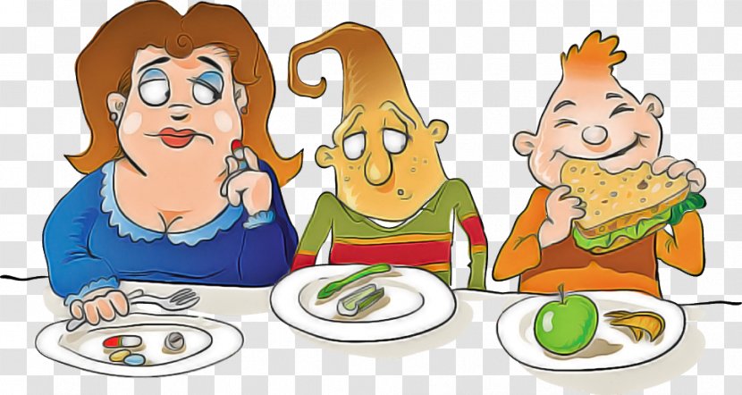 Cartoon Clip Art Junk Food Meal Animated - Animation Vegetarian Transparent PNG