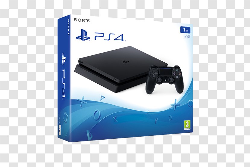 Sony PlayStation 4 Slim Video Game Consoles - Playstation - Store Transparent PNG