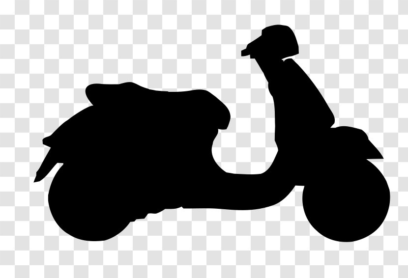 Vespa GTS Piaggio Scooter 400 - Monochrome Transparent PNG