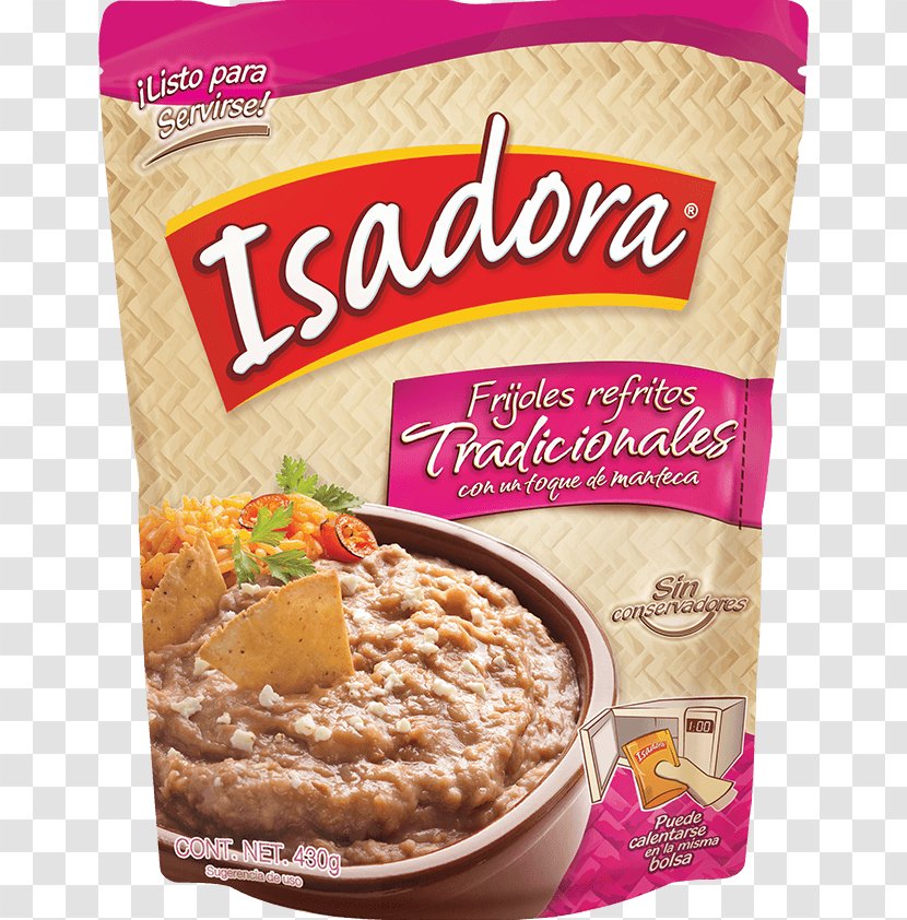 Refried Beans Frijoles Charros Nachos Vegetarian Cuisine Oatmeal - Junk Food - Frijol Transparent PNG