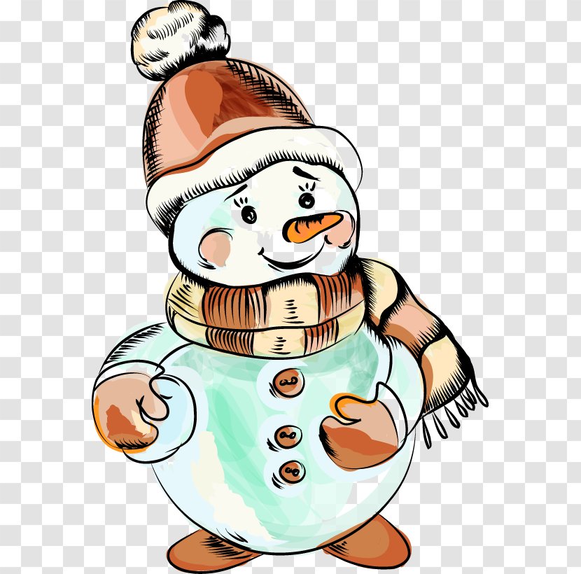 Snowman Clip Art - Cartoon - Cute Pattern Transparent PNG