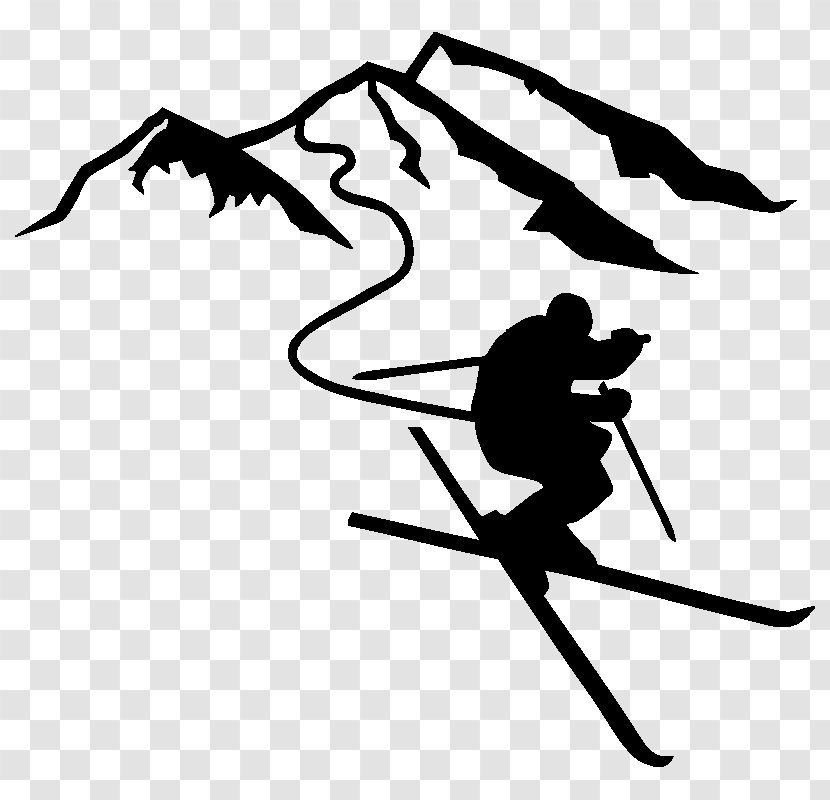 Alpine Skiing Sport - Silhouette Transparent PNG