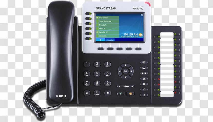 Grandstream Networks GXP2160 VoIP Phone Telephone Voice Over IP - Call - Ip Telephony Transparent PNG